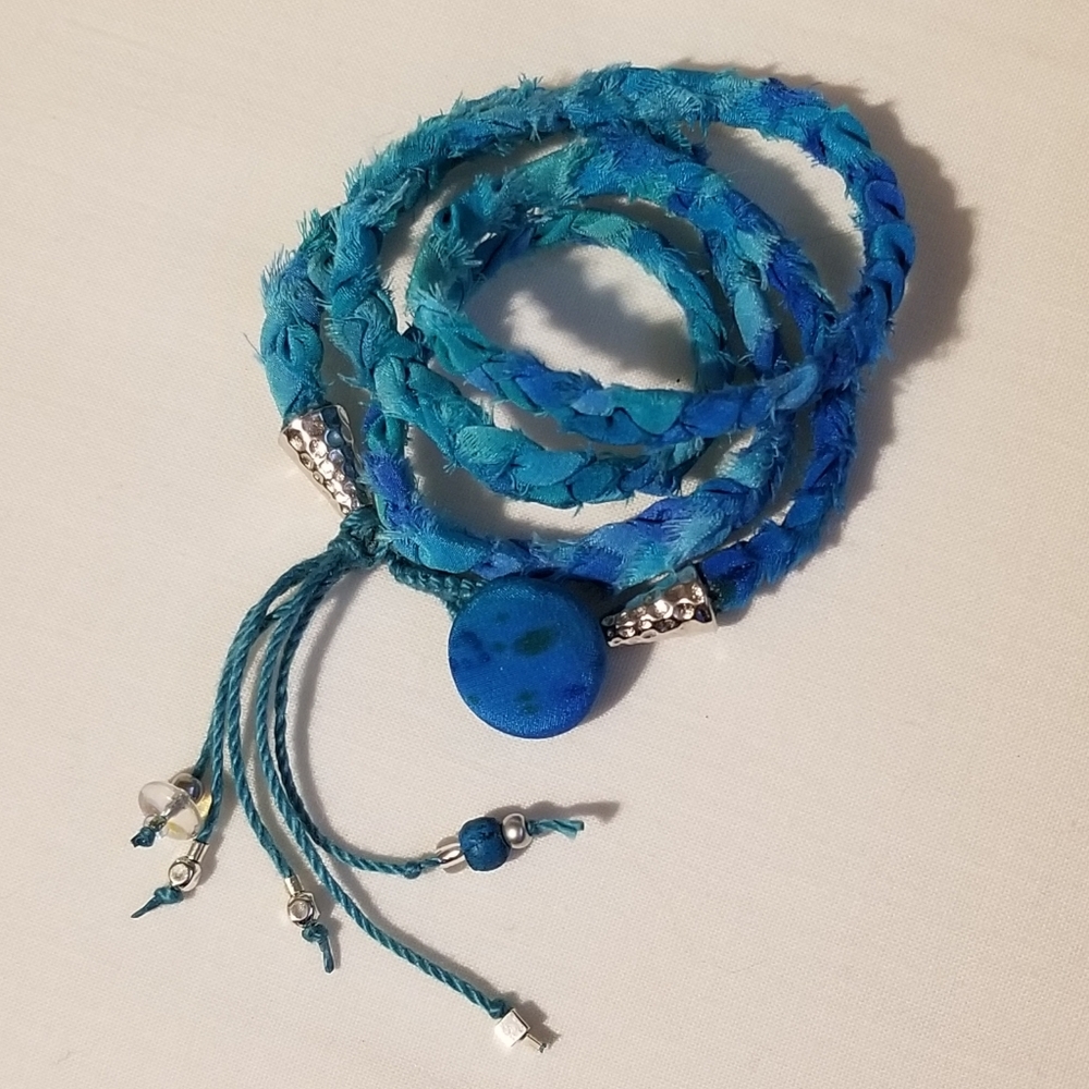 Hand Painted Silk Wrap Bracelets